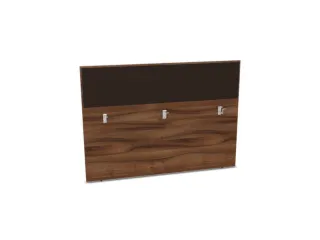 baliepaneel bureau aanbouw achter NP-tiepolo nut BN2036-bruin 1600mm - 1
