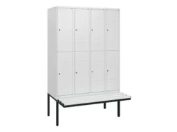 Dubbeldekse dekenkist,HxBxD 1950x1200x815mm,4x2vak.,vak B 300mm