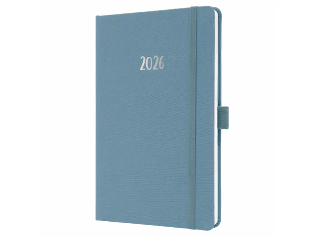 Weekagenda Feel A5 2026 (NL/FR/EN/DU) Powder Blue Hardcover