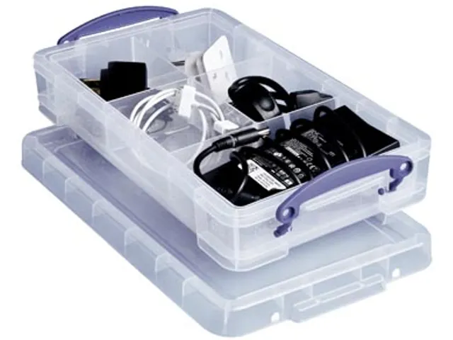 Opbergdoos 2.5 Liter + Divider Transparant