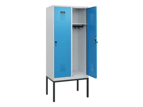 schoollocker,HxBxD 1950x800x500mm,2vak,vak B 400mm,draaigrendel