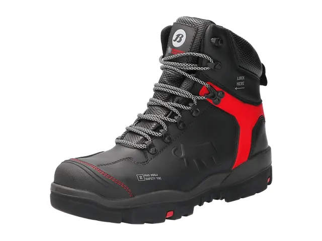 Bata Winch hoge S3 veiligheidsschoenen SRC HRO zwart/rood maat XW-45