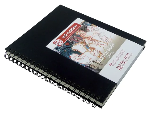 Schetsboek Talens Art Creation Zwart Spiraal 21x28cm 110gr 80vel