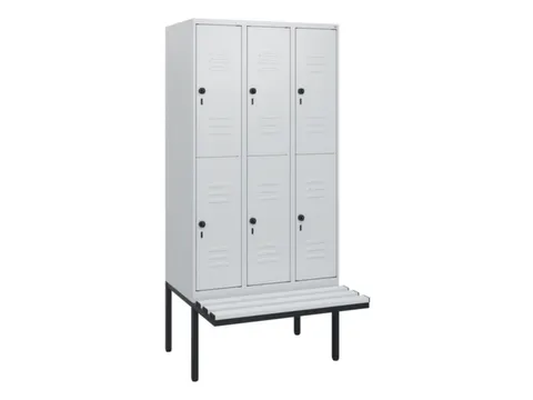 Dubbeldekse dekenkist,HxBxD 1950x900x815mm,3x2vak.,vak B 300mm