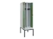 locker met bank,voor scheiding van kleding,HxBxD 2120x600x815mm,2vak