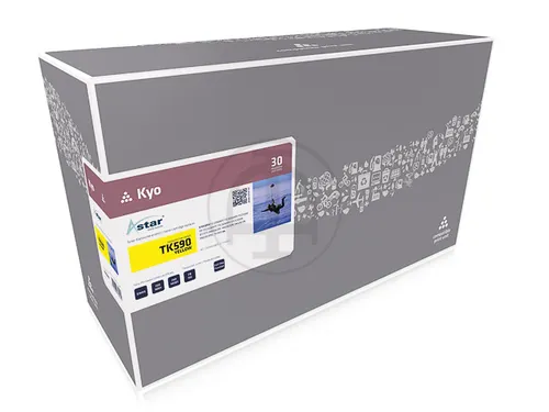 AS13590 Astar Kyocera TK590 FSC toner geel rebuilt 5000pagina's chip
