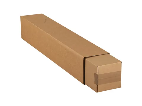 Vierkante koker IEZZY 750x126x126mm bruin deksel