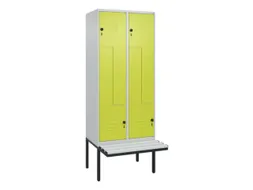 Z-garderobekast,HxBxD 2120x800x815mm,4vak,vak B 400mm,draaigrendel