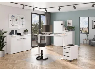 Elektrisch ihv bureau,HxBxD 720-1200x1600x800mm,blad wit - 4