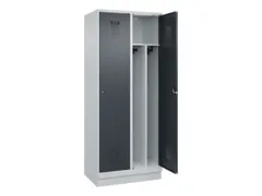 locker voor scheiding van kleding,HxBxD 1950x800x500mm,2vak