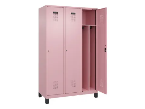 locker voor scheiding van kleding,HxBxD 1950x1200x500mm,3vak