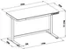 Bureau Assis-Debout électrique Verre Blanc 120cm