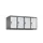 opzetkast,v. locker,4vak.,vak B 300mm,HxBxD 500x1200x500mm,vleugeldeur