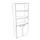kantoorkast,HxBxD 2140x860x450mm,4xhouten vloer,5ordnerhoogte,romp wit