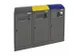 station de tri sélectif,3x40l,HxlxP 815x1050x350mm,4ouverture(s)
