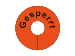 signaalring,v. gaasbox,“Afgezet”,v. opsteken,PVC,rood