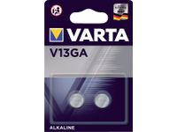 Batterij Varta knoopcel V13GA alkaline blister à 2 stuks