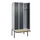 locker met bank,voor scheiding van kleding,HxBxD 2120x900x815mm,3vak
