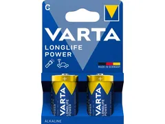Batterij Varta Longlife Power 2x C