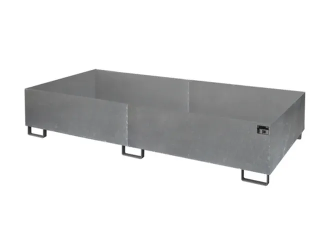 stellingopvangbak,opvangvol. 1000l,HxBxD 435x2650x1300mm