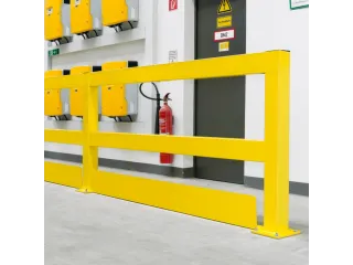 hoek voor onderrijdbeveiliging,HxBxD 200x1380x100mm,staal,geel - 2