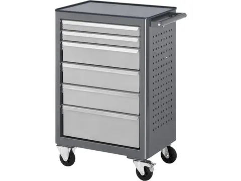 établi HxlxP 950x675x450mm plateau métal force 450kg 4pieds/4roulett