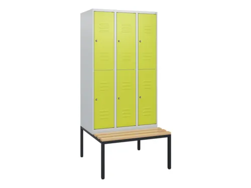 Dubbeldekse dekenkist,HxBxD 1950x900x815mm,3x2vak.,vak B 300mm