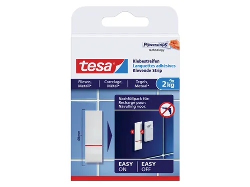 Dubbelzijdige powerstrip Tesa tegels en metaal 2kg
