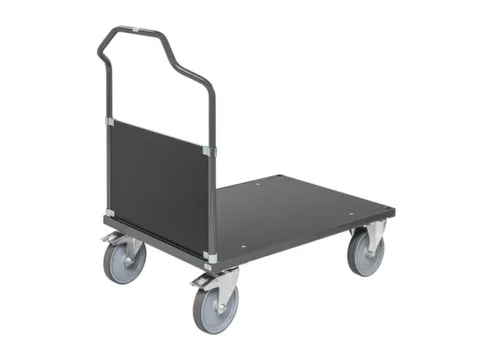 kopwandwagen,draagverm. 500kg,laadvl. LxB 1200x800mm,MDFplaat,1wand