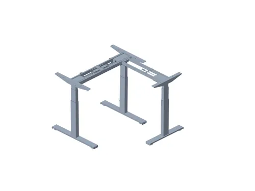 Dextro Plus L-onderstel hoekbureau elektrisch Zit-Sta 120-180 Zwart V2