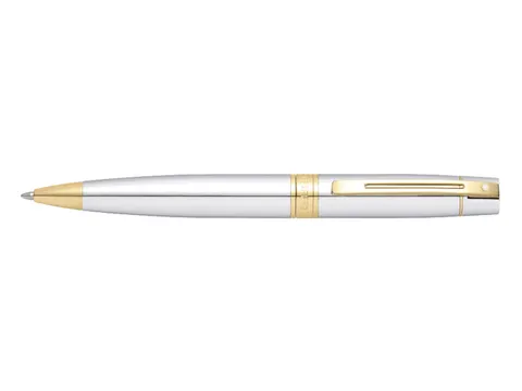 Balpen SHEAFFER 300 E9342 Bright chrome gold tone