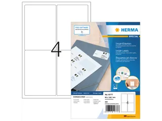 Herma 10777 Adresetiket Inkjet A4 96x139,7mm Wit 320 stuks 80 vel - 1