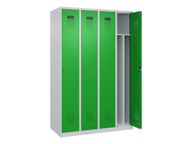 locker voor scheiding van kleding,HxBxD 1850x1200x500mm,4vak
