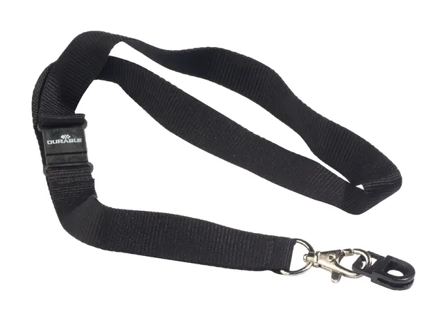 Textielkoord Durable 8187 met card fix zwart