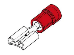 Vrouwelijke Connector 2.8mm Rood