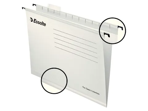 Hangmap Esselte Classic A4 wit V-bodem