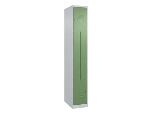 Z-garderobekast,HxBxD 1850x300x500mm,vak B 150/300mm,cil.-slot