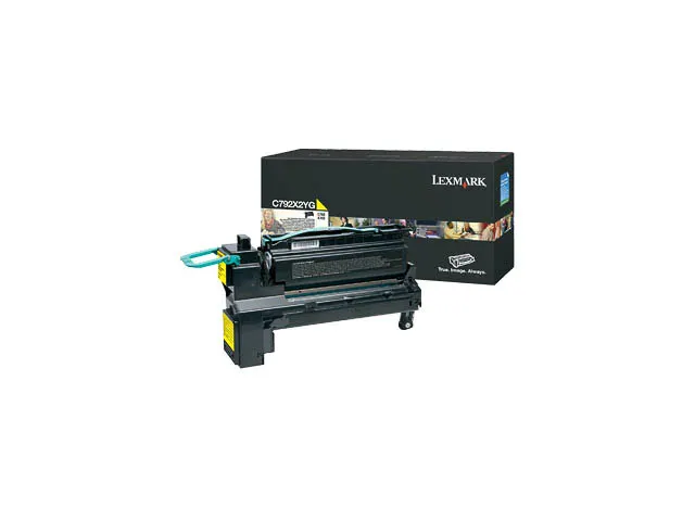 Tonercartridge Lexmark C 792 x 2 yg 20000 Pagina's Geel