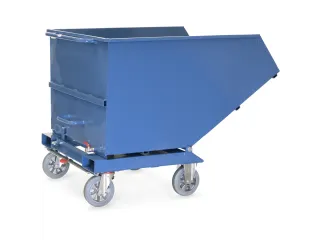 Afvalbakken 4704a Ral5007 800kg 800 liter Aftapkraan - 2