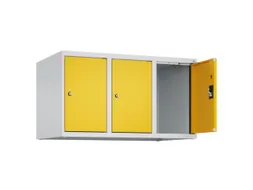 opzetkast,v. locker,3vak.,vak B 300mm,HxBxD 500x900x500mm,cilinderslot