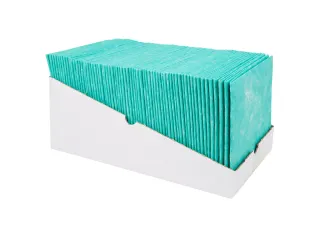 Sopdoek P42009 Groen A kwaliteit 38x40cm 1/4 Vouw 65 Stuks - 1