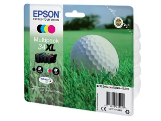 Epson 34XL T3466 Inktcartridges Zwart + 3 Kleuren XL - 3
