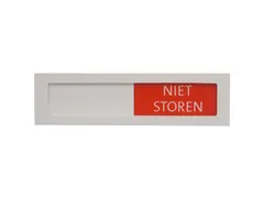 Premium Schuifbord Wit Niet Storen Groen Rood 150x40mm