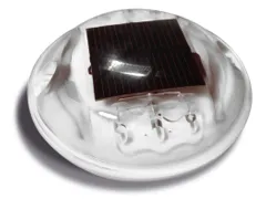 wegdekreflector op zonne-energie,HxØ 25x116mm,polycarbonaat,wit