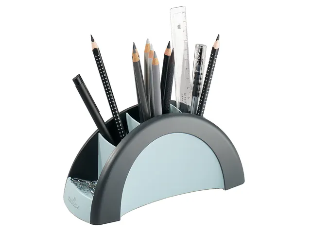 Pennenkoker Durable Vegas 5 vaks zwart/grijs