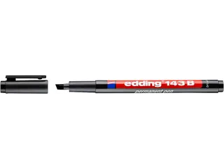 Viltstift edding 143 beitel 1-3mm zwart - 4