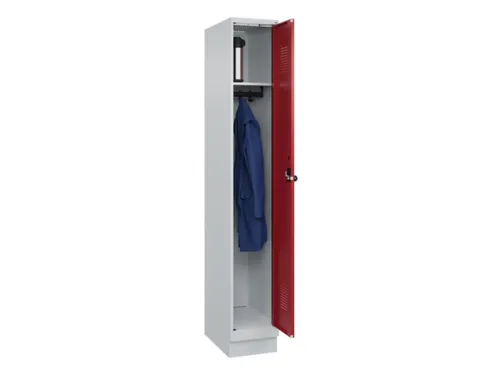 locker,HxBxD 1950x300x500mm,1vak,vak B 300mm,draaigrendel,sokkel