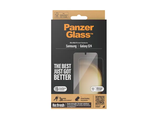 Protection écran PanzerGlass pour Samsung Galaxy S24