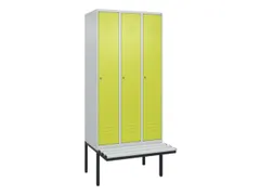 locker voor scheiding van kleding,HxBxD 2120x900x815mm,3vak