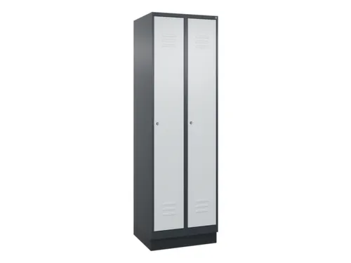 locker,HxBxD 1950x600x500mm,2vak,vak B 300mm,cil.-slot,sokkel